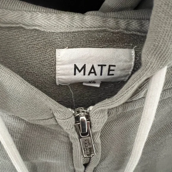 Mate the Label Organic Terry Zip Up Hoodie - Picture 3 of 3